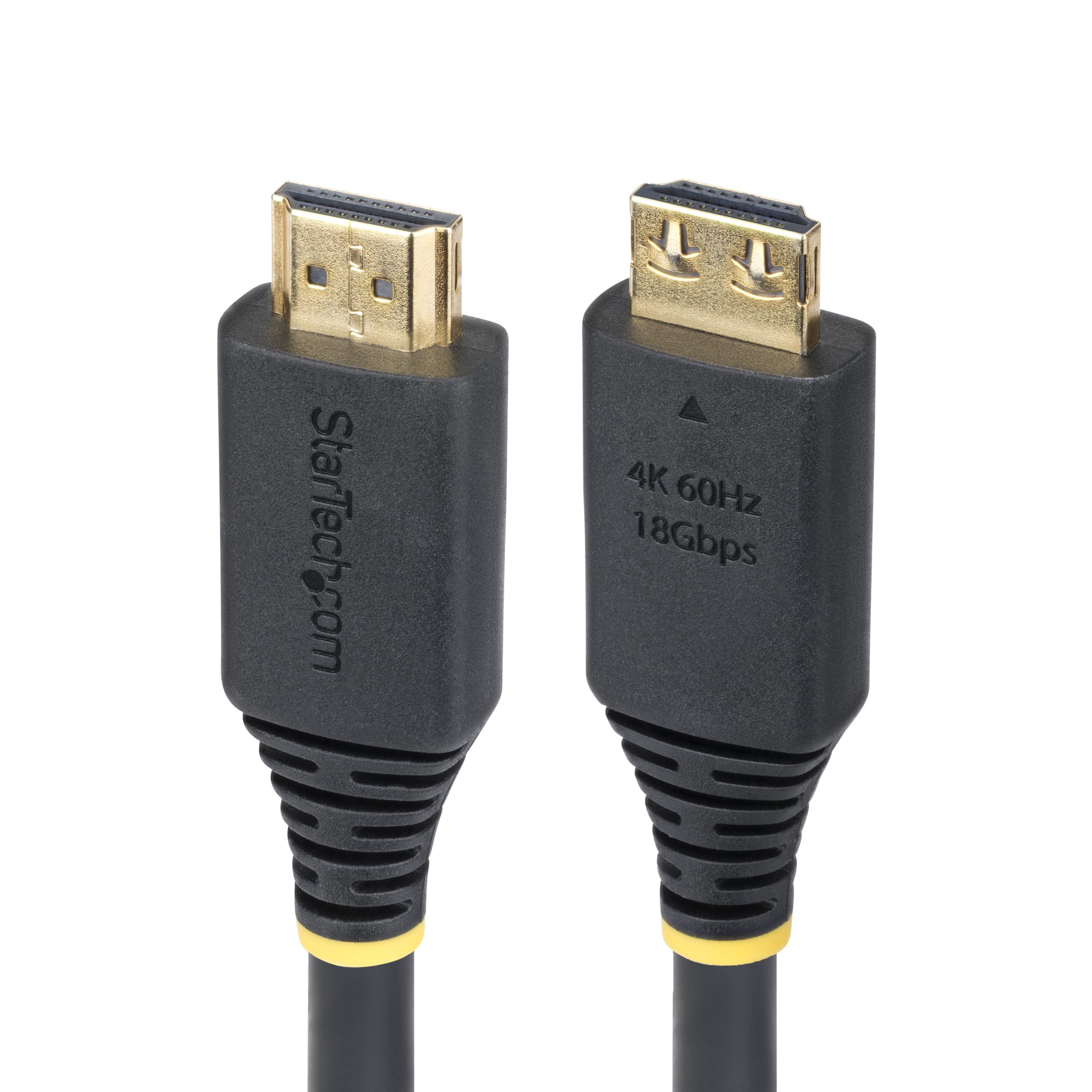 STARTECHCOM 5m High Speed HDMI Kabel mit Griffsteckern 4K 60Hz und 1440p 144Hz 18Gbps UHD HDMI ArceArc Kabel mit TPEMantel