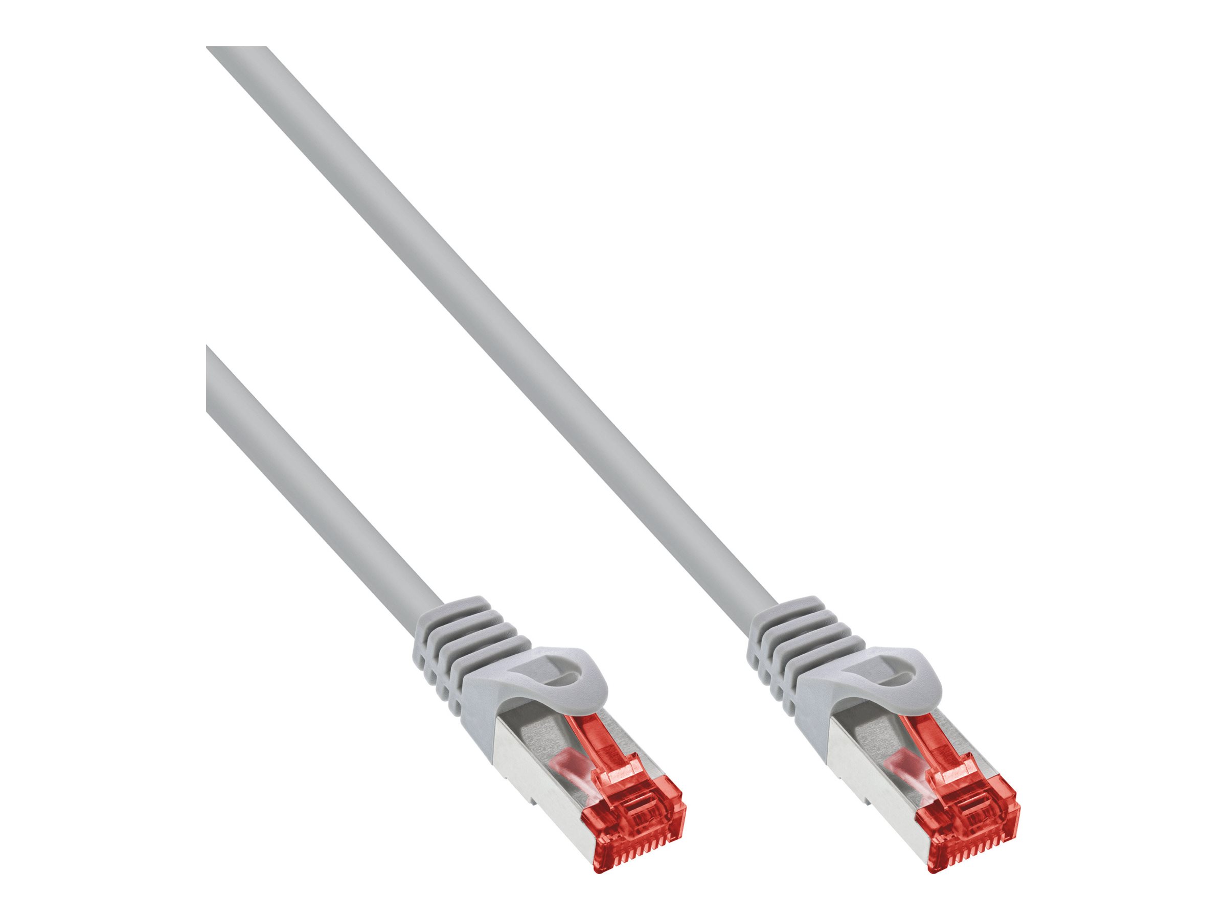 INLINE Patchkabel S-FTP PiMf Cat.6 250MHz halogenfrei CU grau 10m