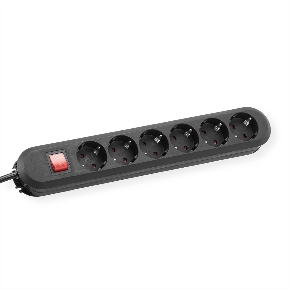 Bachmann Steckdosenleiste SMART 6-fach, schwarz 3,0m, mit Schalter Bachmann Steckdosenleiste SMART 6-fach, schwarz 3,0m, mit Schalter