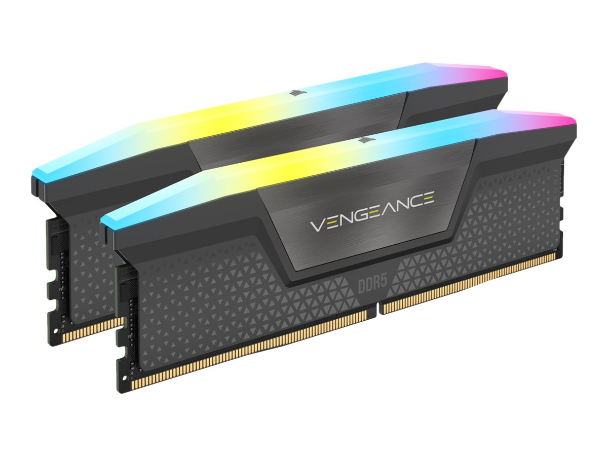 Corsair Vengeance RGB, DDR5-5200, CL40, AMD EXPO - 32 GB Dual-Kit, Grau