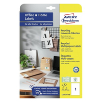 AVERY Zweckform Etiketten LR347810 weiß 210,0 x 297,0 mm, 10 Blatt