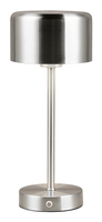 Trio Leuchten LED-Akku-Tischleuchte LB24 JEFF 1,5W 120lm 3000K dim nickel matt