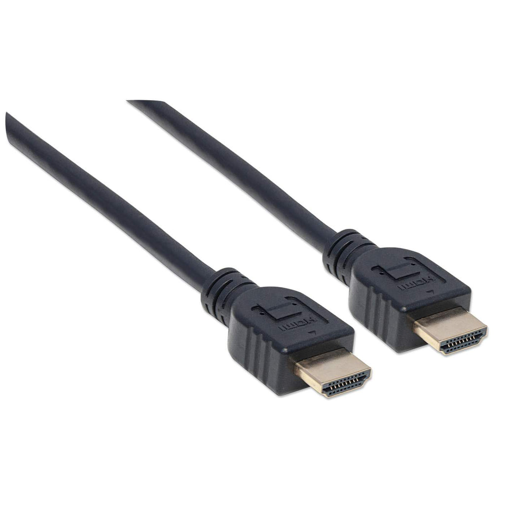 MANHATTAN HDMIKabel mit EthernetKanal CL3zertifiziert zur Wandinstallation HEC ARC 3D 4K60Hz SteckerStecker geschirmt schwarz 5m