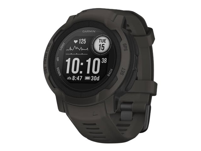 Garmin Instinct 2 - 45 mm - Carbon-Schwarz - Sportuhr mit Band