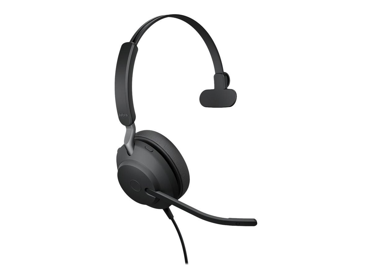 JABRA Evolve2 40 SE UC Mono Headset on-ear wired USB-C noise isolating Optimised for UC