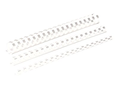 100 Fellowes Kunststoffbinderuecken weiss fuer 55 Blatt 100 Fellowes Kunststoffbinderuecken weiss fuer 55 Blatt