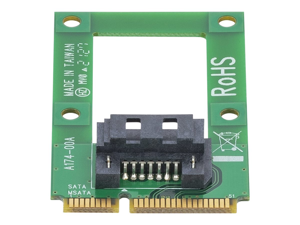STARTECHCOM mSATA auf SATA Festplatten SSD Adapter Mini SerialATA zu SATA Konverter Festplatten Adapter Konverter