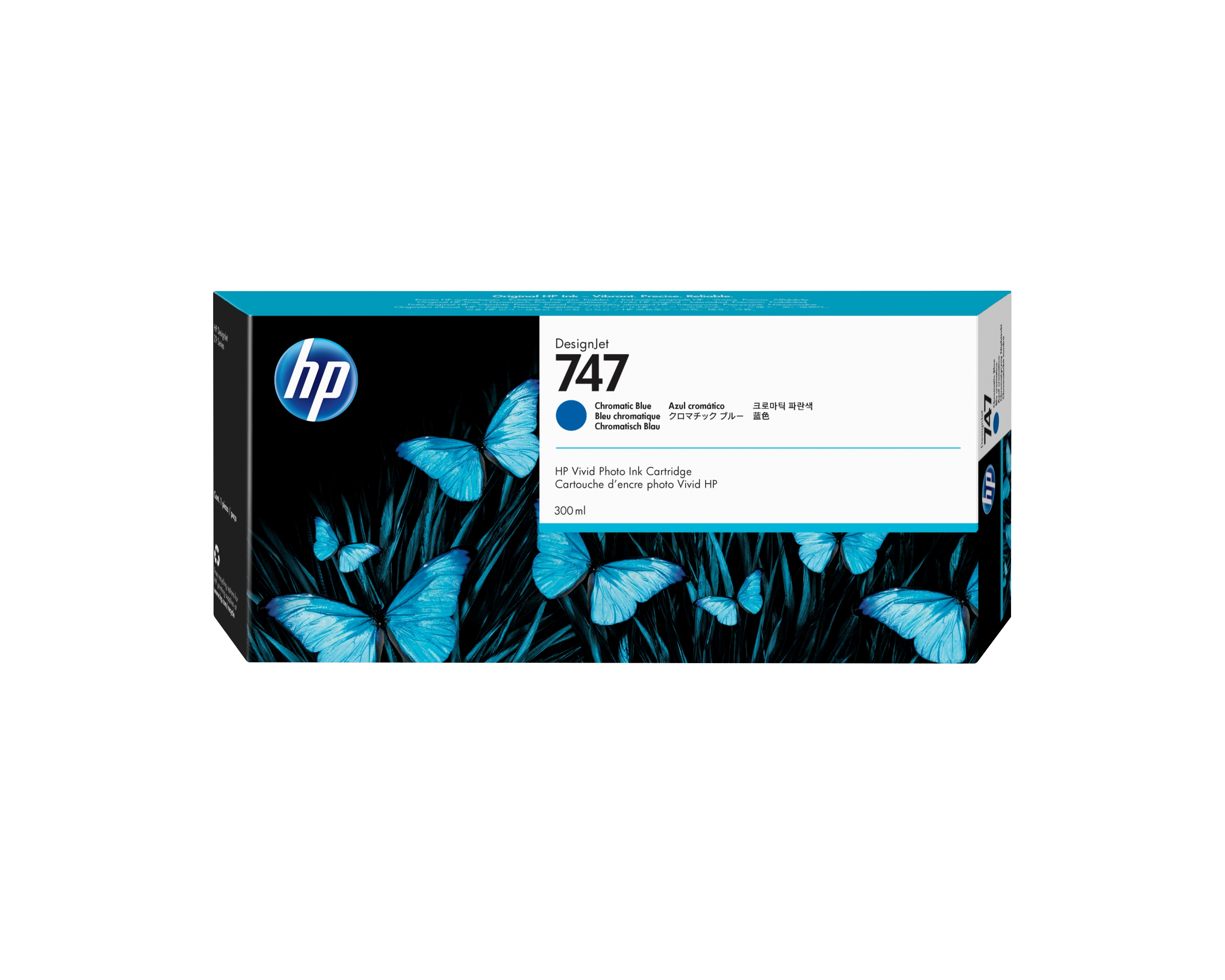 HP 747 Tintenpatrone Chromatic Blue 300 ml