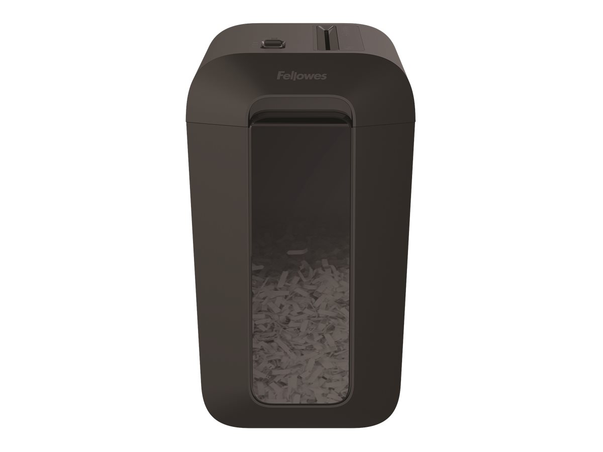 Fellowes Powershred LX65 Aktenvernichter mit Partikelschnitt P-4, 4 x 40 mm, bis 10 Blatt, schwarz Fellowes Powershred LX65 Aktenvernichter mit Partikelschnitt P-4, 4 x 40 mm, bis 10 Blatt, schwarz