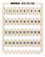 Wago WSB Schnellbeschriftung 209-566 1...50 Wago WSB Schnellbeschriftung 209-566 1...50