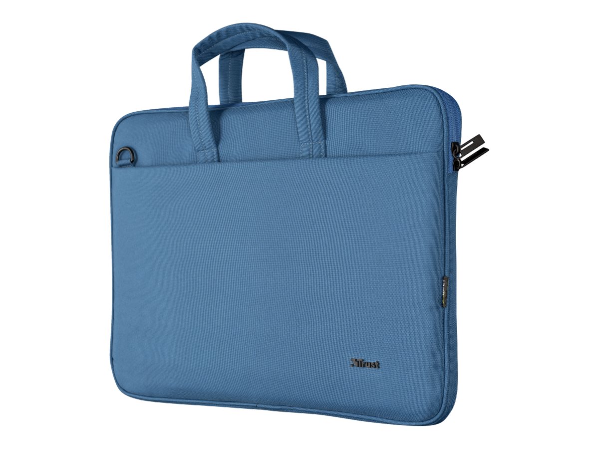 Trust Laptoptasche Bologna Slim Kunstfaser blau 24448 bis 40,6 cm 16 Zoll