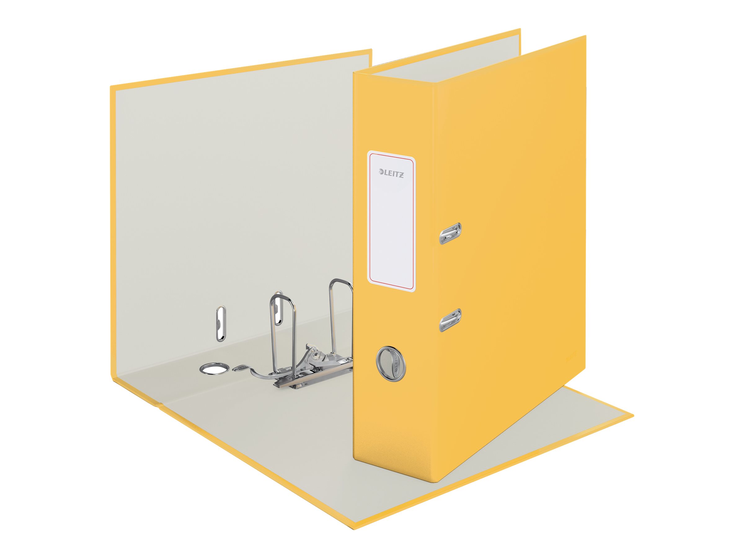 LEITZ Cosy Soft-Touch Ordner warmes gelb stabile Pappe 8,0 cm DIN A4