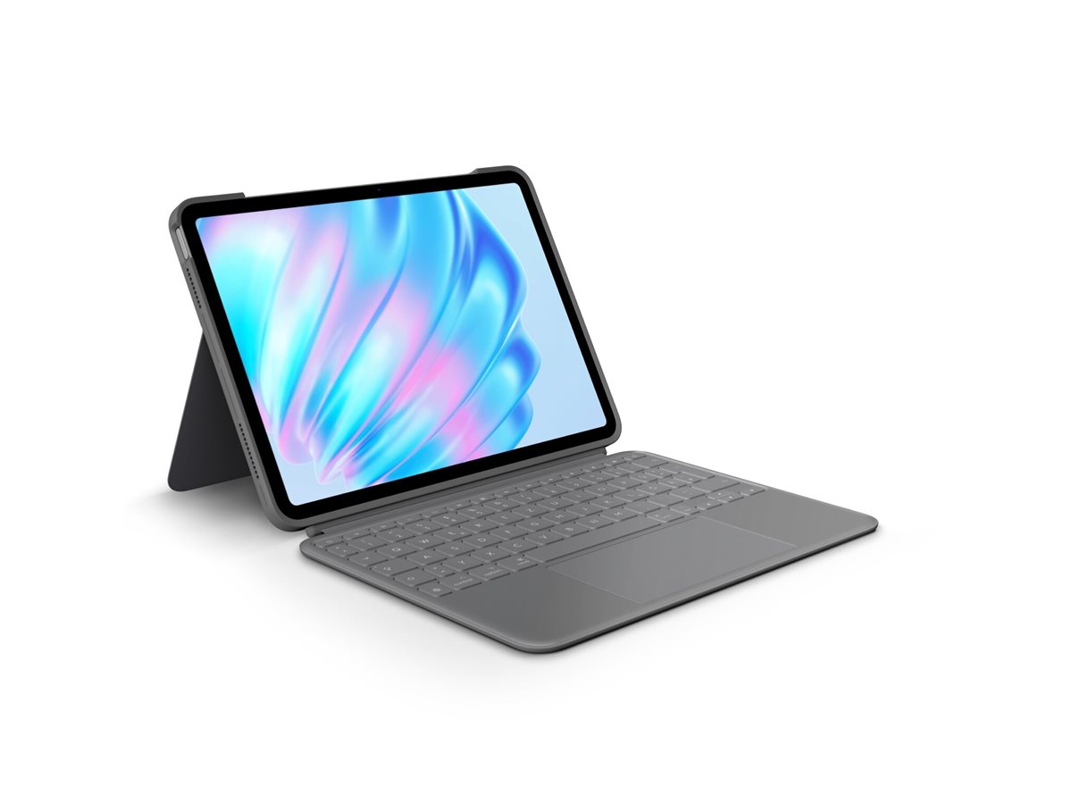 Logitech Combo Touch Tastatur-Case iPad Air 11" (M2 + M3) & 5.Gen - oxford grau