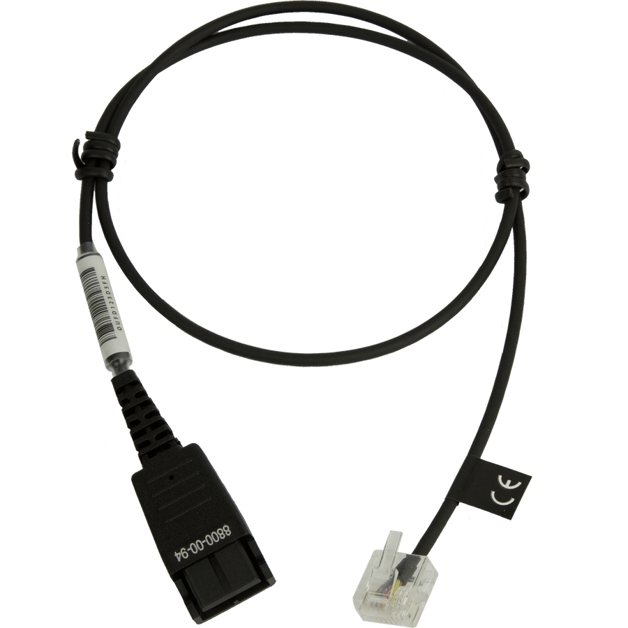 Jabra Anschlusskabel QD auf RJ45 glatt 50cm