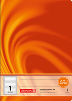 Brunnen Schulheft Vivendi Lineatur 1 liniert A4 16 Blatt Orange