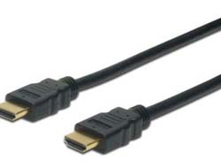 ASSMANN HDMI High Speed Anschlusskabel Typ A St/St 10,0m m/Ethernet Full HD 60p gold sw ASSMANN HDMI High Speed Anschlusskabel Typ A St/St 10,0m m/Ethernet Full HD 60p gold sw
