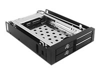 Wechselrahmen 2xSATA 25 zu 2xSATA Host traegerlos fuer 35 Schacht ICY BOX