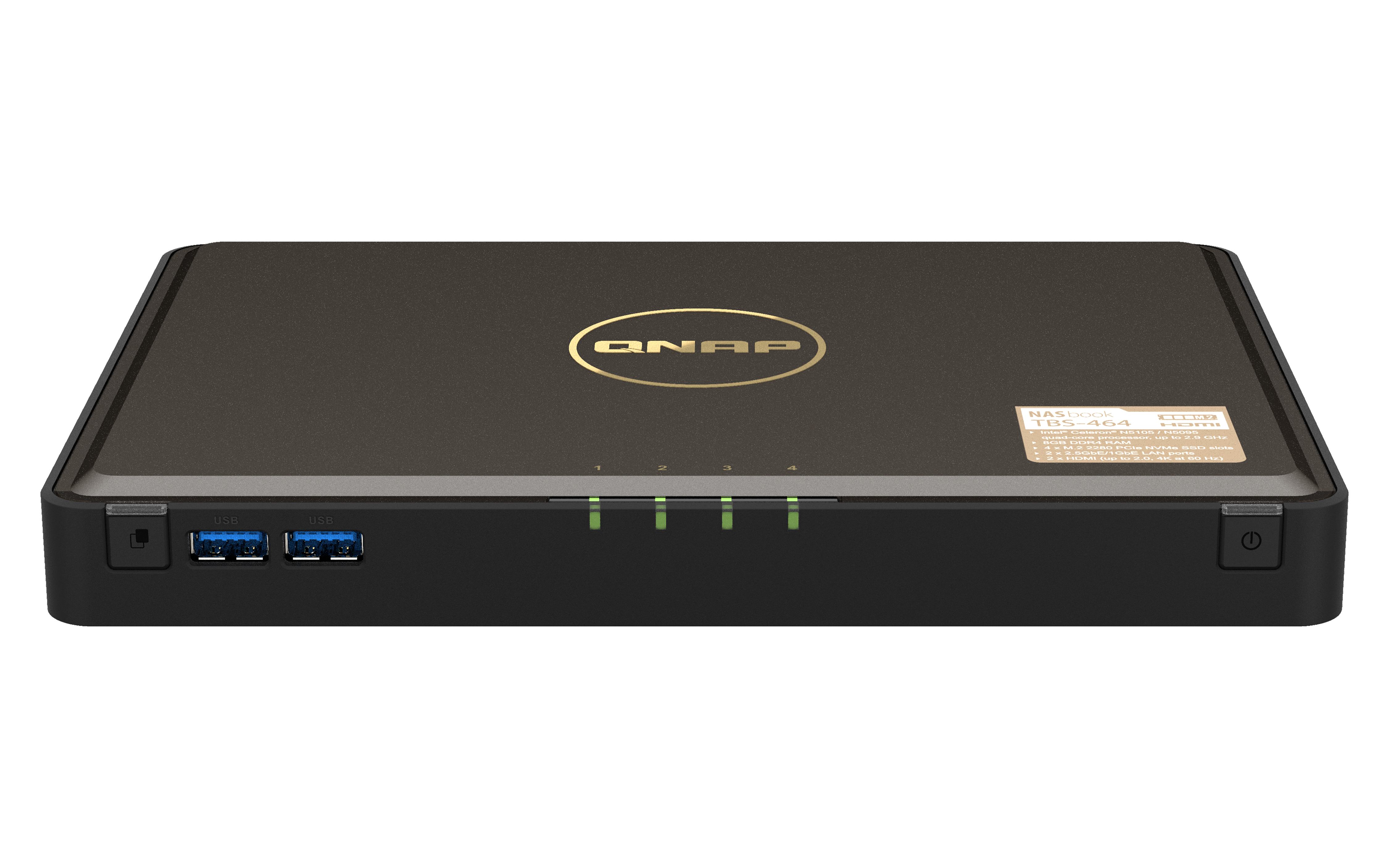 QNAP TBS4648G Intel Celeron N5105N5095 quadcore 15GHz processor burst up to 29GHz 8GB DDR4 RAM