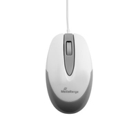 Mediarange MROS214 Optische Maus USB 1000 DPI Grau Weiß