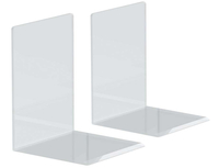 2 MAUL BuchstÃ¼tzen glasklar 15,0 x 16,0 x 21,0 cm