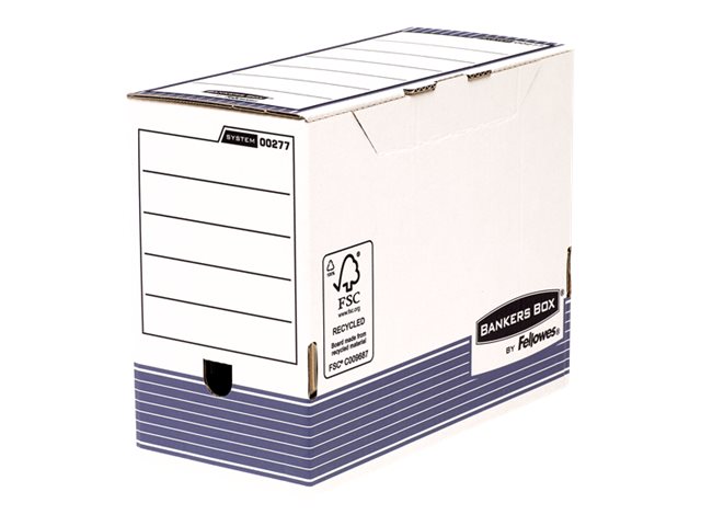 10 Bankers Box Archivboxen Bankers Box weiÃ/blau 15,5 x 26,5 x 32,7 cm