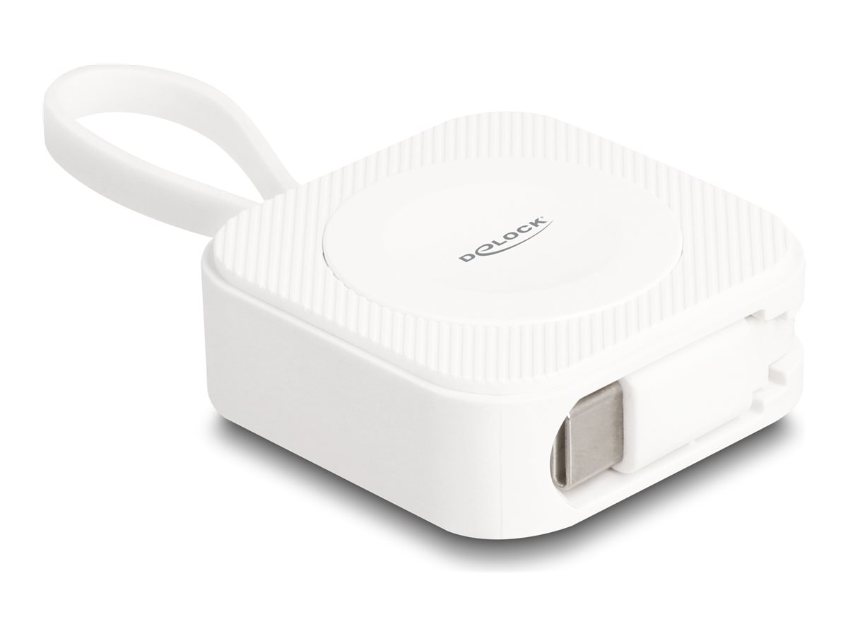 Delock USB TypeC Ladepad fuer Apple Watch weiss magnetisch