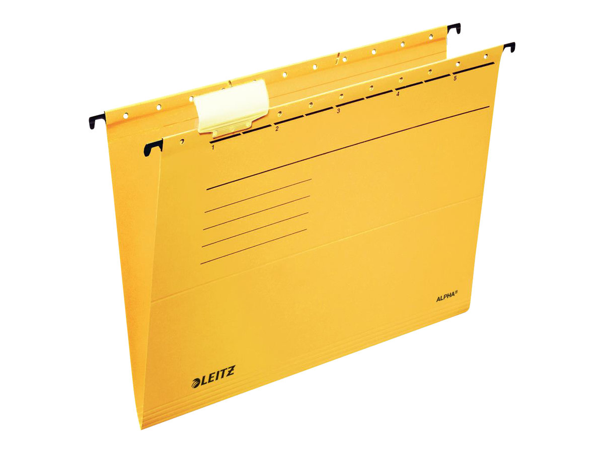 5 LEITZ Haengemappen ALPHA® 1985 gelb