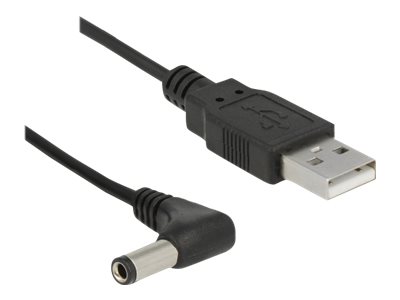 Delock USB Stromkabel zu DC 5,5 x 2,5 mm Stecker 90° 1,5 m