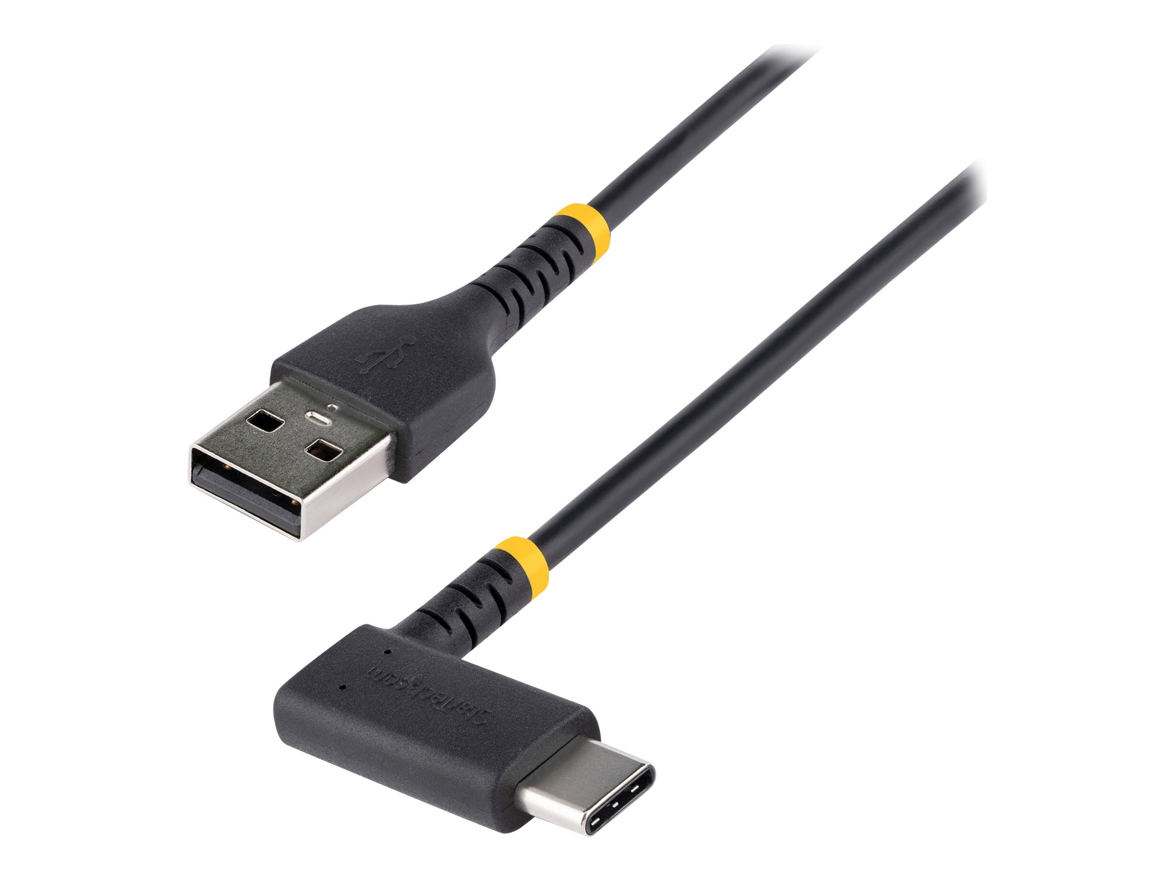 STARTECH.COM 6ft 2m USB A to C Charging Cable Right Angle Heavy Duty Fast Charge USB-C Cable Durable and Rugged Aramid Fiber 3A STARTECH.COM 6ft 2m USB A to C Charging Cable Right Angle Heavy Duty Fast Charge USB-C Cable Durable and Rugged Aramid Fiber 3A
