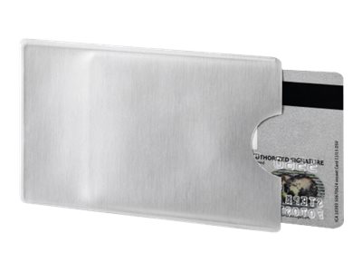 DURABLE Kreditkartenhuelle RFID SECURE transparent 5,4 x 8,6 cm, 3 St.