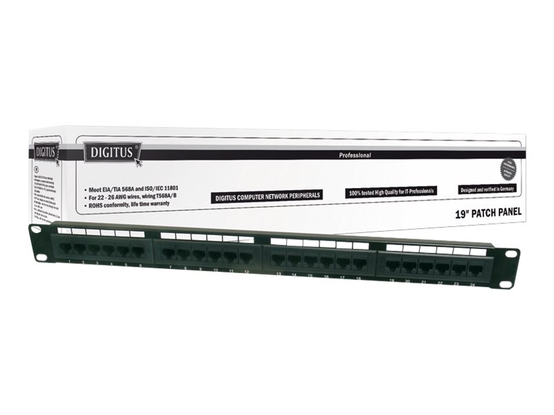 DIGITUS Professional DN-91624U - Patch Panel - 1U (19)