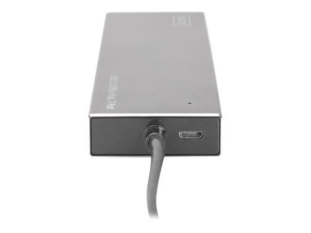 DIGITUS USB 3.0 Hub 7-port Inkl. 5V/3.5A Netzteil Aluminium Gehause