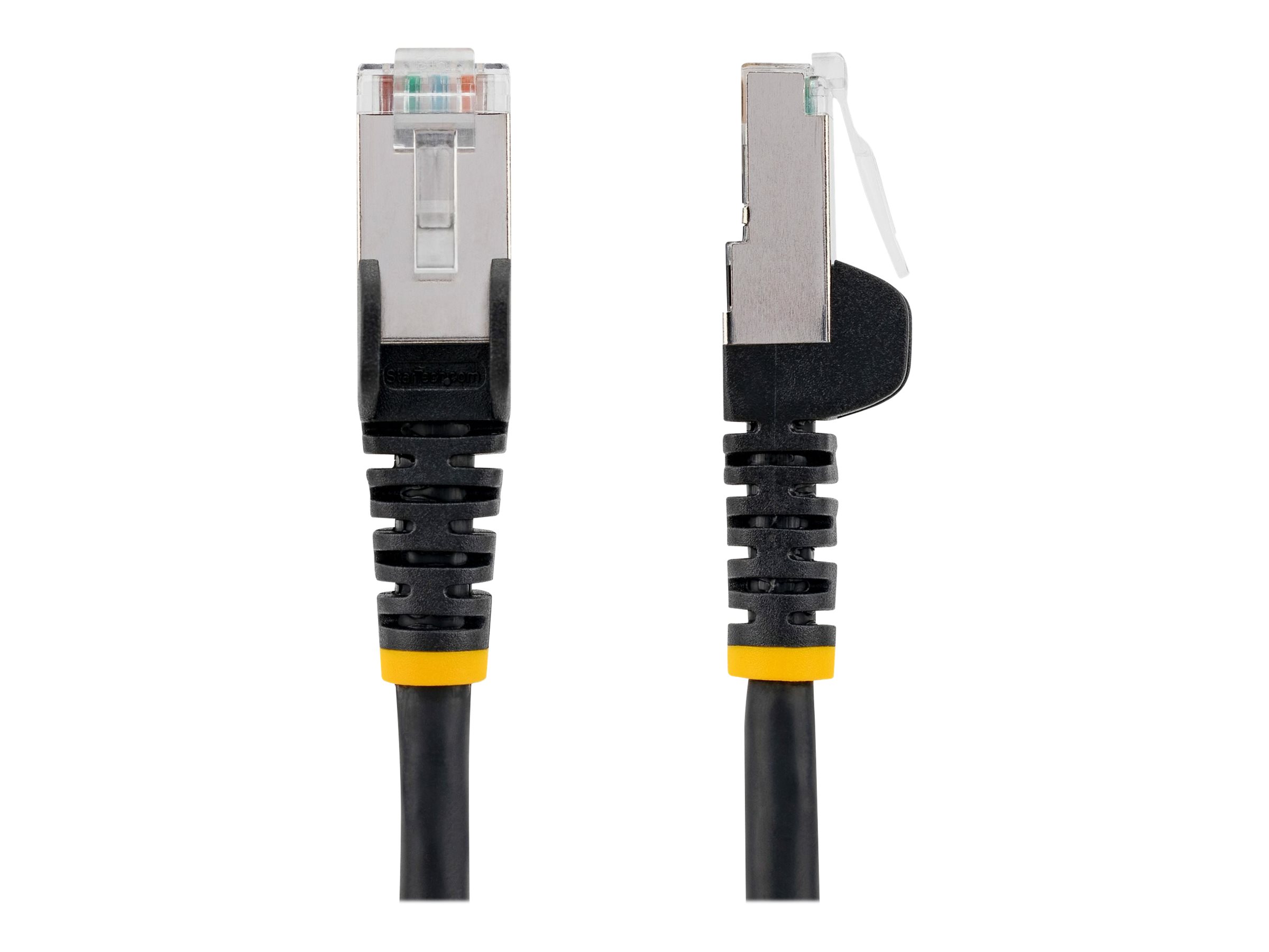 STARTECH.COM 50cm CAT6a Ethernet Cable Black Low Smoke Zero Halogen LSZH 10GbE 100W PoE S/FTP Snagless RJ-45 Network Patch Cord STARTECH.COM 50cm CAT6a Ethernet Cable Black Low Smoke Zero Halogen LSZH 10GbE 100W PoE S/FTP Snagless RJ-45 Network Patch Cord