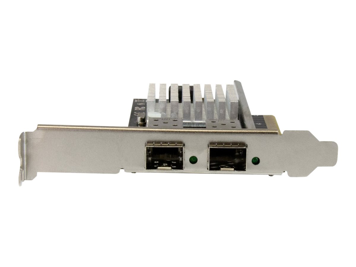 STARTECH.COM 2 Port 10G LWL Netzwerkkarte mit offenem SFP+ - PCIe, Intel Chip - 2-fach Glasfaser Ethernet Adapter mit Open SFP+