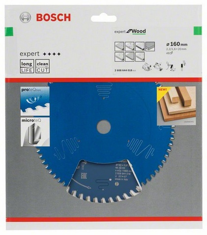 BOSCH EXPERT for Wood Kreissaegeblatt 160,0 mm, 48 Zaehne, 1 St