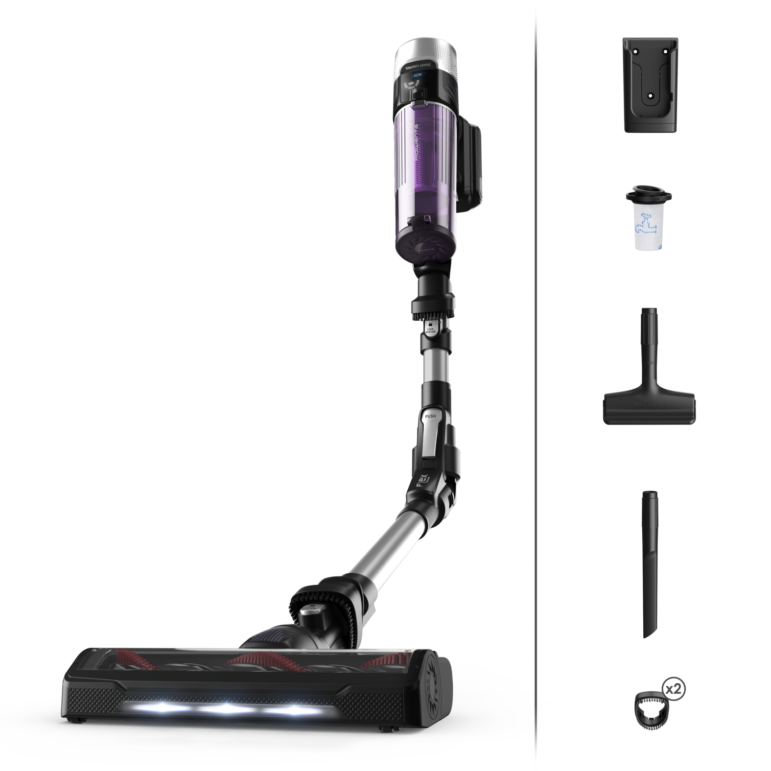 Rowenta RH2037 2-in-1 Stabstaubsauger Akku trocken beutellos 0.4 l
