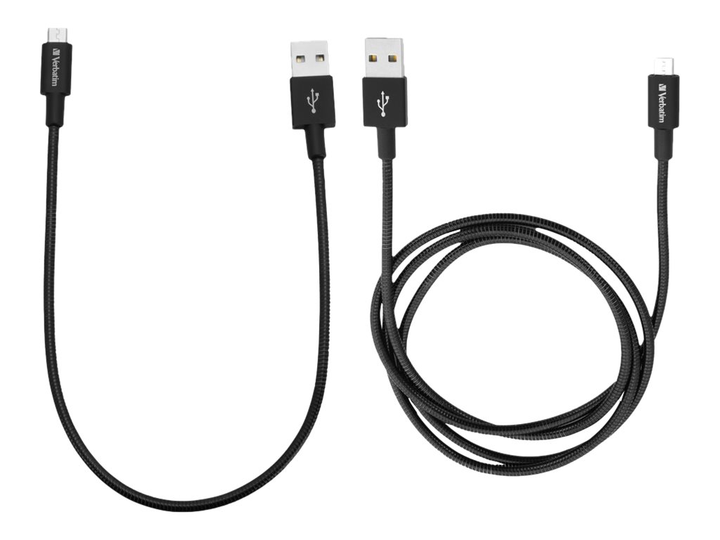 Verbatim Mikro-USB Sync- und Ladekabel 100 cm und 30 cm schwarz(2er Pack) Verbatim Mikro-USB Sync- und Ladekabel 100 cm und 30 cm schwarz(2er Pack)