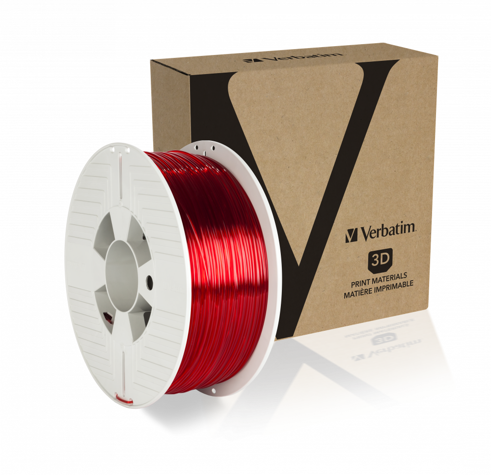 Verbatim PETG 1,75mm Durchsichtig rot 1 kg