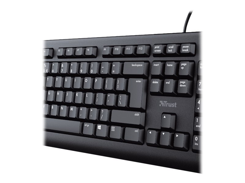 Trust TKM-250 Tastatur-Maus-Set kabelgebunden schwarz
