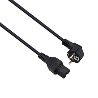 helos Netzanschlusskabel, Schutzkontaktstecker 90° auf C15, schwarz, 1,8m helos Netzanschlusskabel, Schutzkontaktstecker 90° auf C15, schwarz, 1,8m