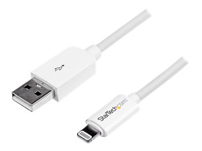 StarTech.com 3m Apple 8 Pin Lightning Connector auf USB Kabel - USB Kabel für iPhone / iPod / iPad - Ladekabel / Datenkabel - Weiß - Lightning-Kabel - Lightning / USB - 3 m