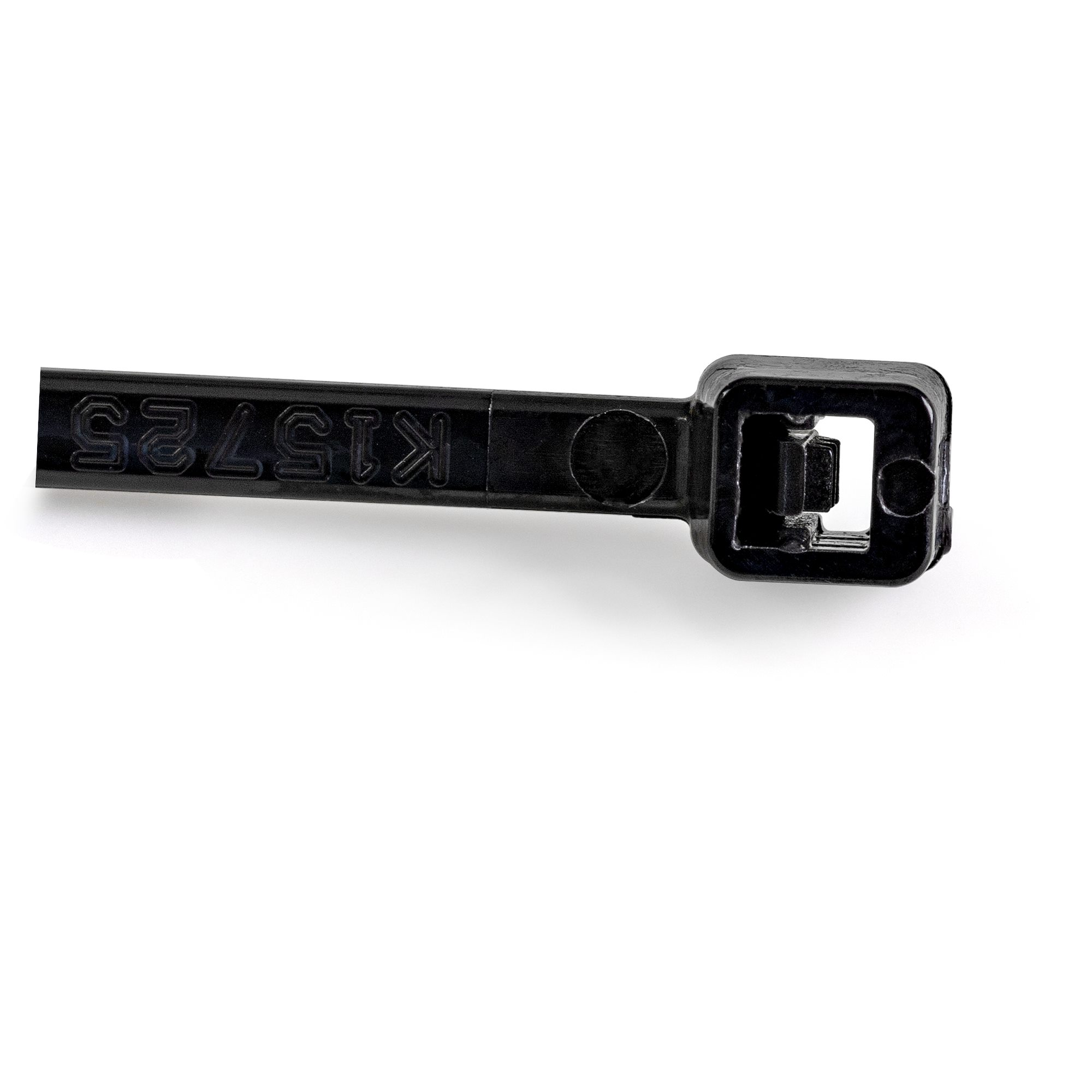 STARTECHCOM Cable Ties 152x3mm selflocking nylon Cable Ties with curved tip 94V2 UL black 100 pieces