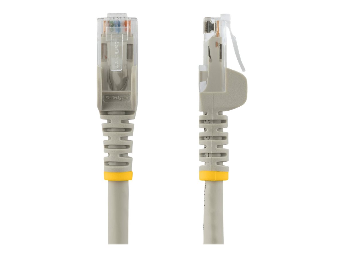 STARTECHCOM 10m Cat6 Gigabit Snagless Patchkabel RJ45 UTP Netzwerkkabel mit Schutzmanschette Cat 6 Kabel Grau