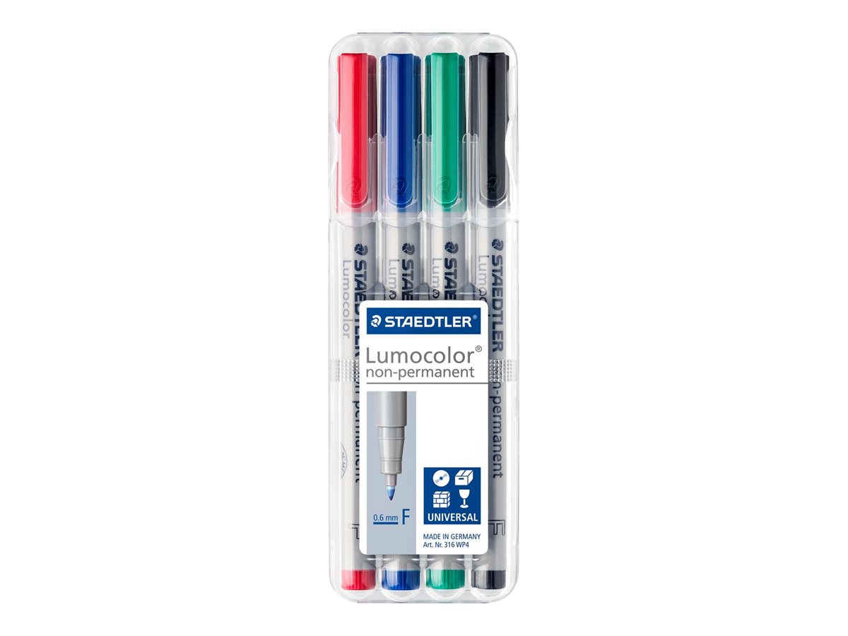 STAEDTLER Lumocolor Folienstifte-Set farbsortiert non-permanent 4 St.