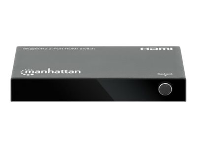 MANHATTAN 8K60Hz 2-Port HDMI-Switch Zum Umschalten zwischen zwei HDMI-Eingängen auf einem HDMI-Ausgang 2x1 48G IR-Fernbedienung MANHATTAN 8K60Hz 2-Port HDMI-Switch Zum Umschalten zwischen zwei HDMI-Eingängen auf einem HDMI-Ausgang 2x1 48G IR-Fernbedienung