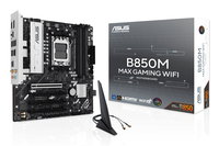 ASUS B850M MAX GAMING WIFI AMD AM5 mATX motherboard 4xDDR5 PCIe 50 3xM2 1xHDMI 1xDisplayPort 4xSATA