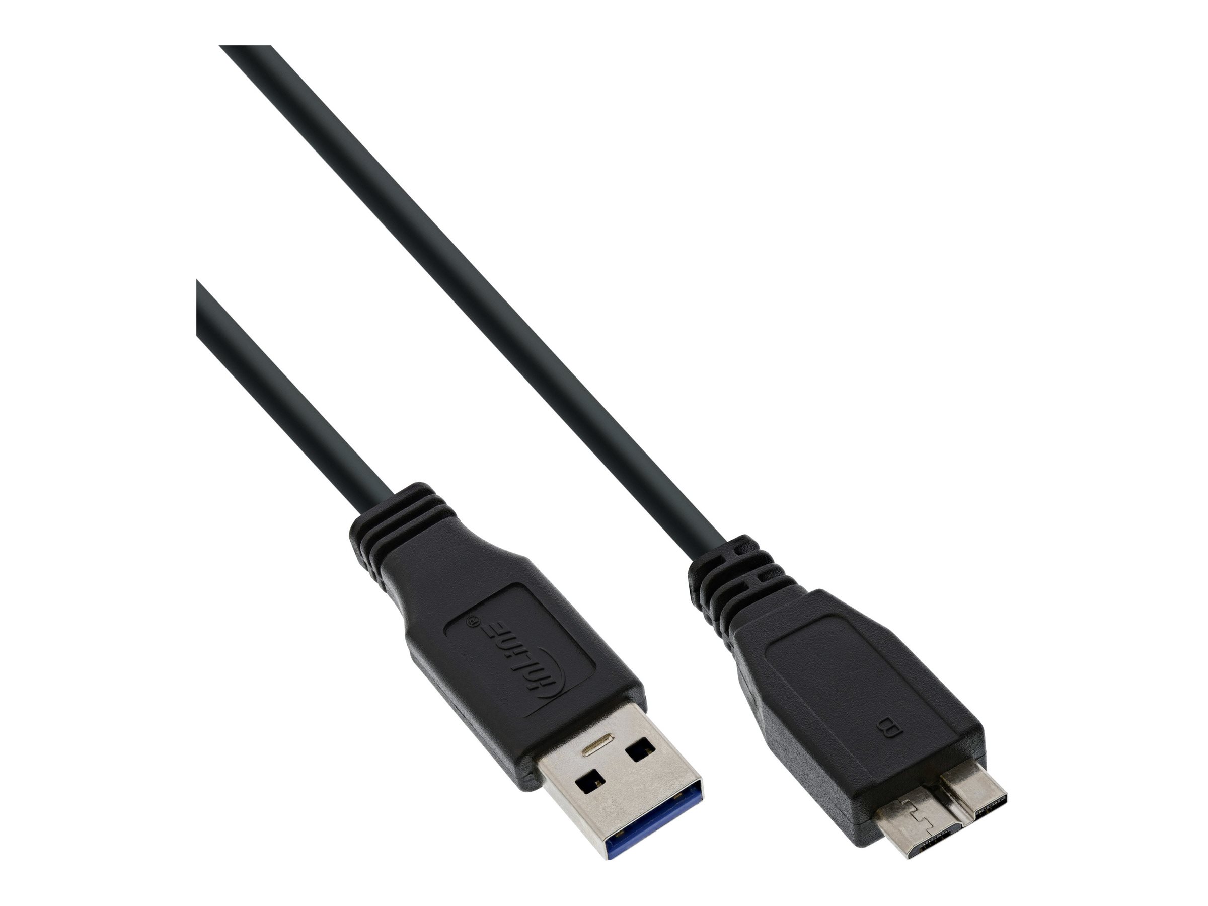 INLINE USB 3.0 Kabel A Stecker an Micro B Stecker schwarz 1m