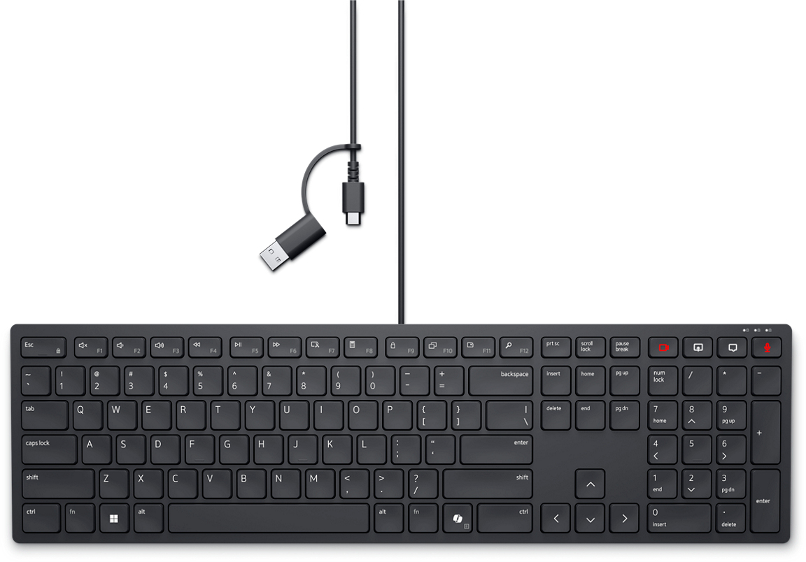 Dell KB525C Pro lautlos beleuchtet Schwarz