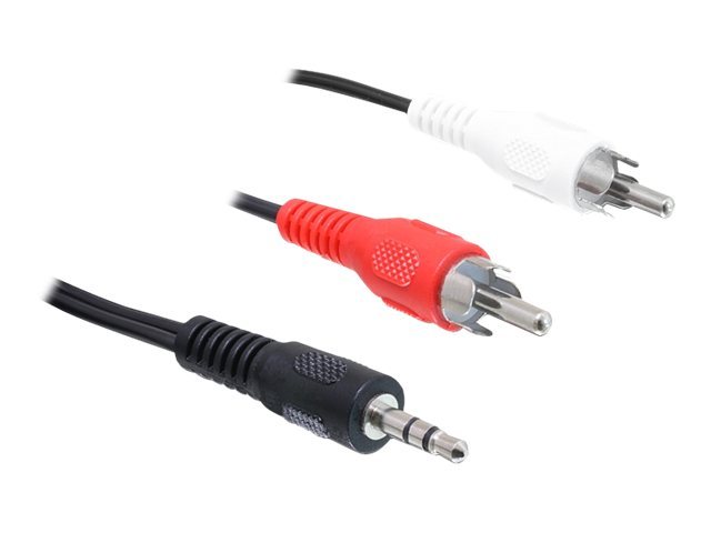 Delock Kabel Audio Klinke 3,5 mm Stecker 2 x Cin