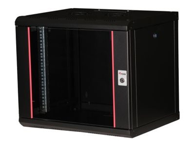19 Netzwerkschrank Glastuer PM 600x450mm 9HE schwarz